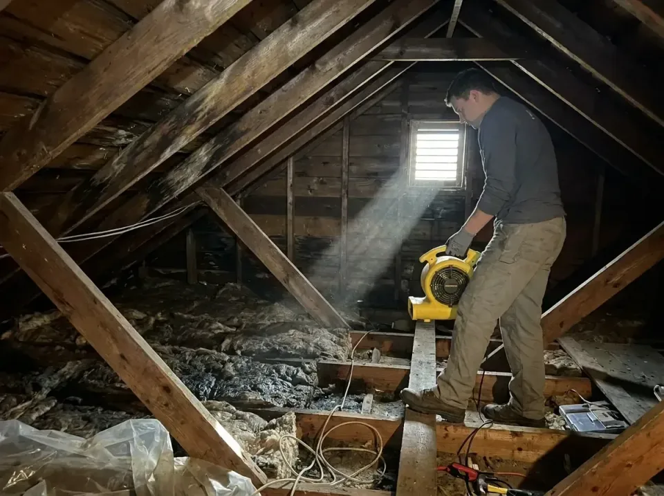 attic-water-damage-drying-proc-007 — frequently asked questions, Emergency Water Extraction & 24/7 Flood Response in Manvill…